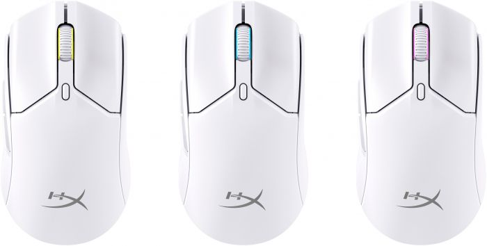 Миша HyperX Pulsefire Haste 2 mini, RGB, USB-A/WL/BT, білий