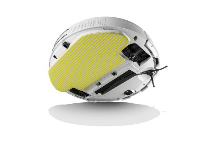 Робот-пилосос Karcher RCV 3, 400Вт, h=9.4см, вологе прибирання, конт пил -0.5л, вода -0.17л, автон. робота до 120хв, вага-3.7кг, НЕРА, білий