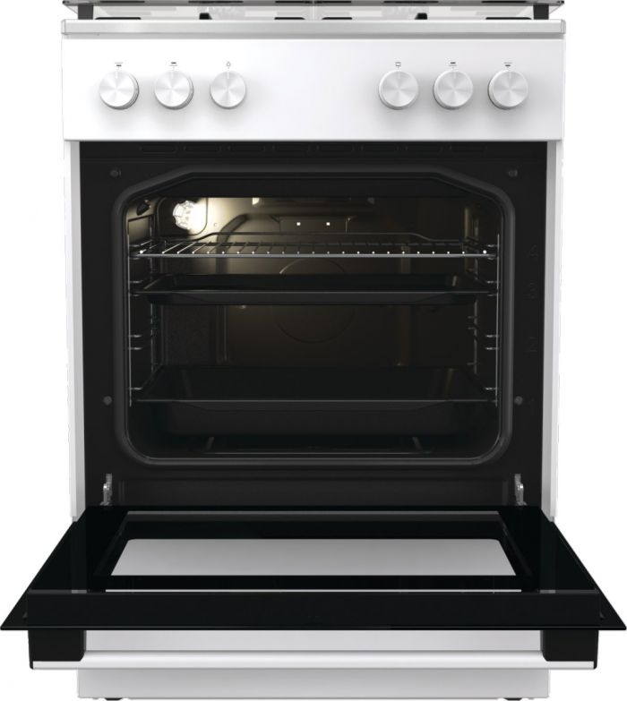 Плита Gorenje  газова, 72л, 60x60см, емальовані, білий
