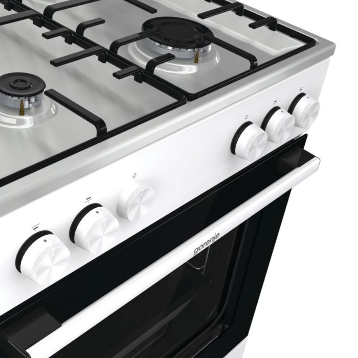 Плита Gorenje  газова, 72л, 60x60см, емальовані, білий