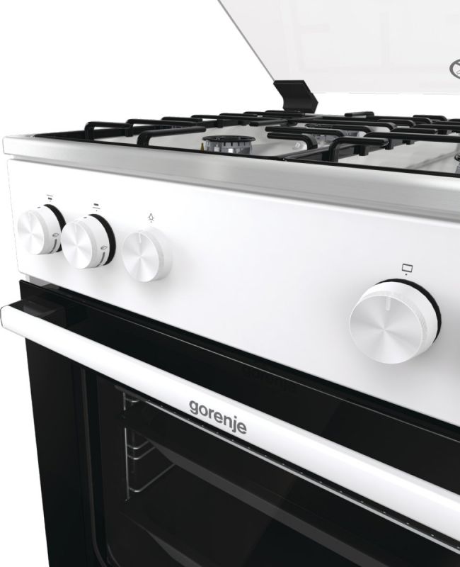 Плита Gorenje  газова, 72л, 60x60см, емальовані, білий