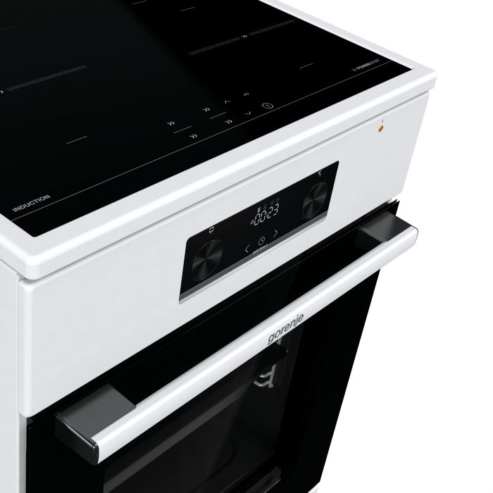 Плита Gorenje електрична індукційна, 70л, 50x60см, дисплей, IconLed, білий