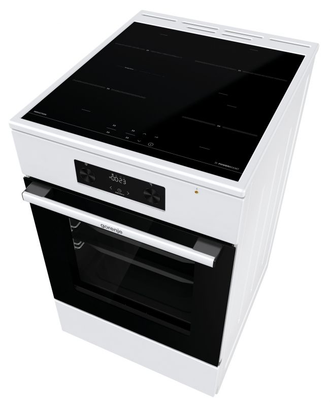 Плита Gorenje електрична індукційна, 70л, 50x60см, дисплей, IconLed, білий