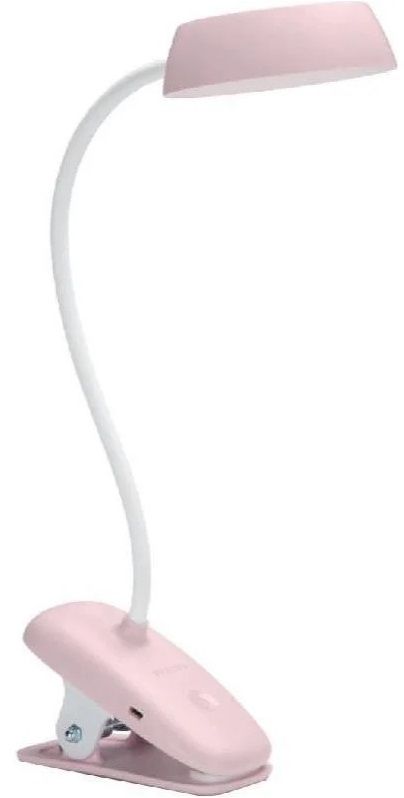 Лампа настільна з акумулятором Philips Donutclip 3Вт 4000K 1200мАг USB-A рожевий
