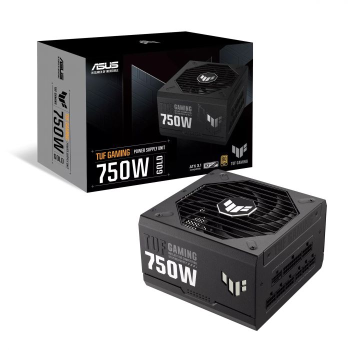 Блок живлення ASUS TUF GAMING (750W), >90%, 80+ Gold, 135mm, 1xMB 24pin(20+4), 2xCPU 8pin(4+4), 4xMolex, 5xSATA, 3xPCIe 8pin(6+2), Fully Modular, TUF-GAMING-750G