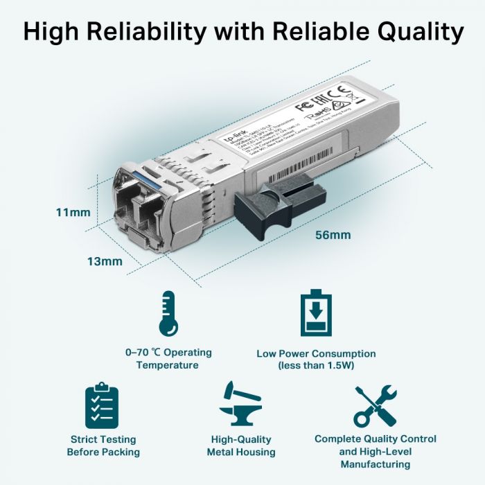 Трансивер SFP+ TP-LINK TL-SM5110-LR 10GBase-LR, SM, 10km, LC