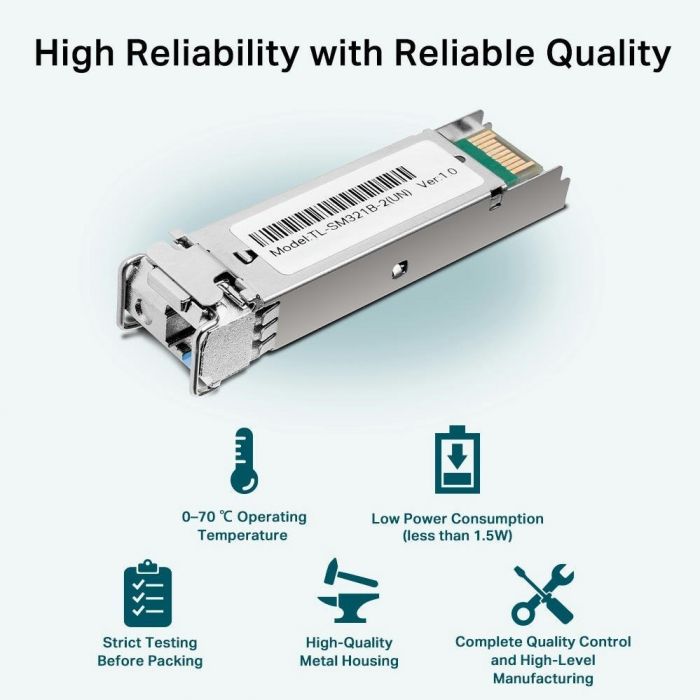 Трансивер SFP TP-LINK TL-SM321B-2 1x1000BaseBX, SM, WDM, 2km LC