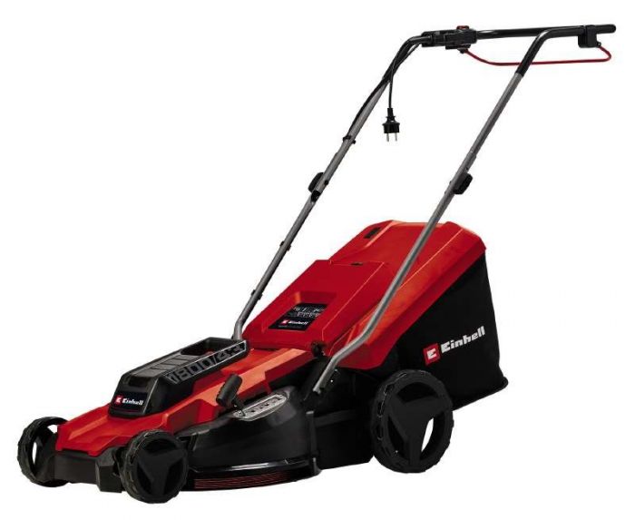 Газонокосарка електрична Einhell GC-EM 1800/43, 1800 Вт, 43 см, 50 л, 20-65 мм, до 800 м2, 12.2 кг