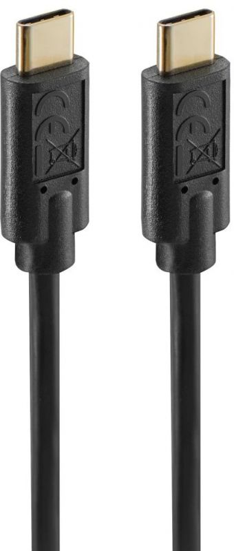Кабель заряджання/синхронізації Hama USB-С > USB-C, 1,5м ,чорний