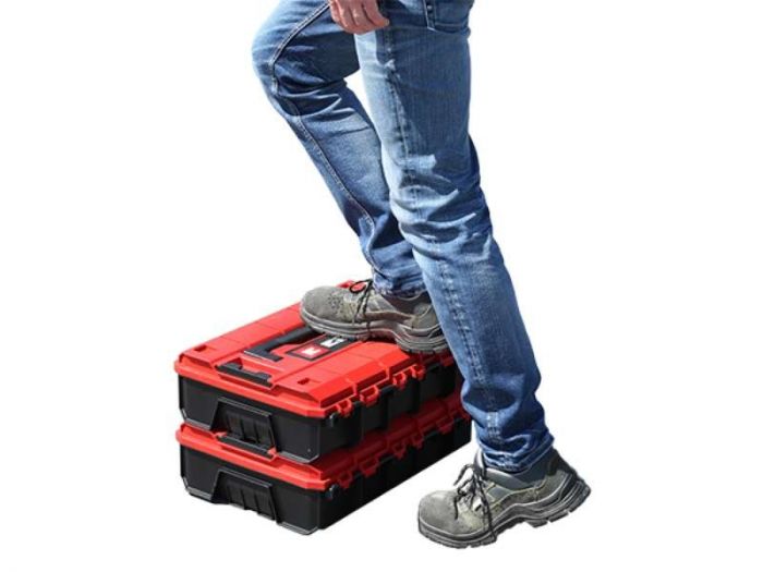 Кейс для інструменту Einhell E-Case S-F, 13.1х44.4х33см, поролоновий вкладиш Grid Foam Set, пластик