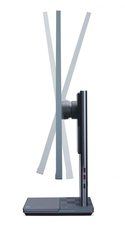 Комп'ютер персональний моноблок Acer Aspire S32-1856 31.5" QHD, Intel i7-1360P, 32GB, F1024GB, UMA, WiFi, кл+м, Lin, сірий