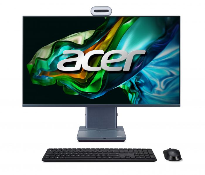 Комп'ютер персональний моноблок Acer Aspire S32-1856 31.5" QHD, Intel i7-1360P, 32GB, F1024GB, UMA, WiFi, кл+м, Lin, сірий