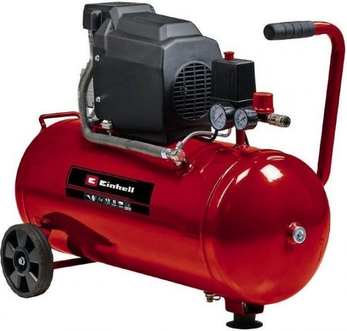 Компресор повітряний Einhell TC-AC 190/50/8, 1500Вт, 50л, 165л/хв, 8бар, 26кг
