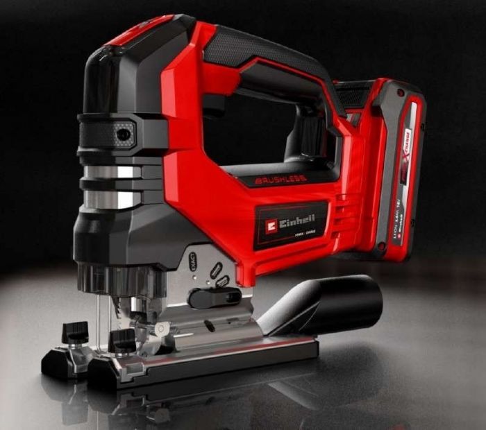 Лобзик Einhell TP-JS 18/135 Li BL - Solo акумуляторний, PXC 18В, 3500об•хв, безщітковий, плавний пуск, ход 26 мм, 2.2 кг (без АКБ і ЗП)