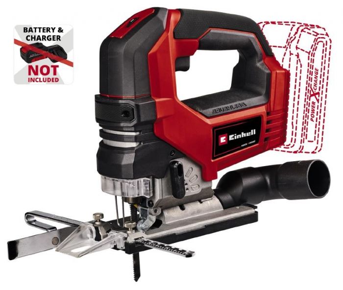 Лобзик Einhell TP-JS 18/135 Li BL - Solo акумуляторний, PXC 18В, 3500об•хв, безщітковий, плавний пуск, ход 26 мм, 2.2 кг (без АКБ і ЗП)