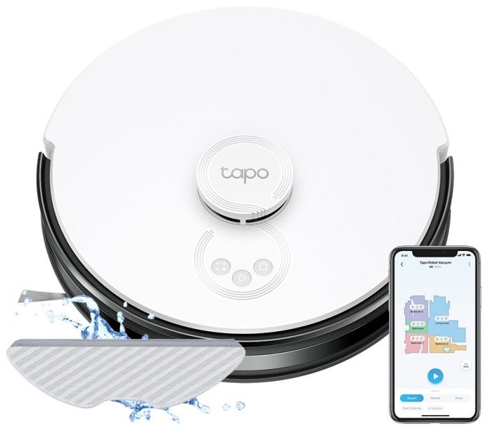 Робот-пилосмок TP-LINK TAPO RV 30 LIDAR з підтримкою вологого прибирання