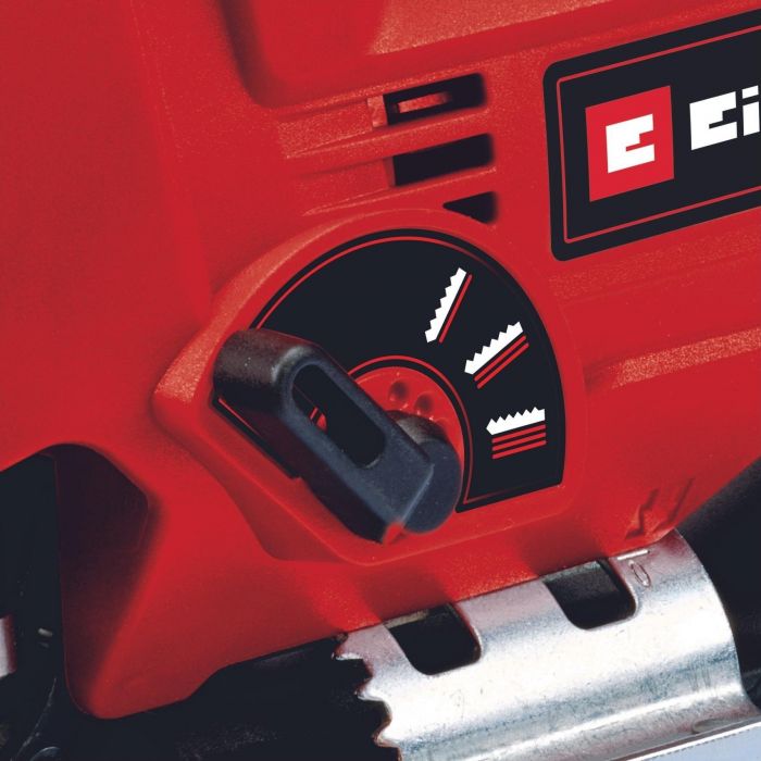 Лобзик електричний Einhell TC-JS 80/1 Kit, 550Вт, 1000-3000об•хв, в копмлекті 3 полотна, кейс, 1.86кг