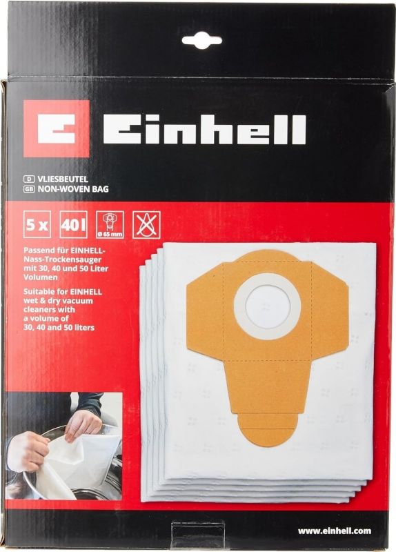 Мішки синтетичні до порохотягів Einhell 30-50л, 5шт