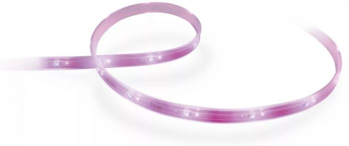 Стрічка світлодіодна розумна Philips Hue Plus, 0.5W(20Вт), 2000K-6500K, RGB, ZigBee, димування, подовжувач, 1м