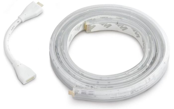 Стрічка світлодіодна розумна Philips Hue Plus, 0.5W(20Вт), 2000K-6500K, RGB, ZigBee, димування, подовжувач, 1м