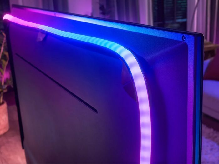 Стрічка світлодіодна розумна Philips Hue Play для ТВ 65", 0.5W(20Вт), 2000K-6500K, RGB, Gradient, ZigBee, димування, блок живлення, 254см