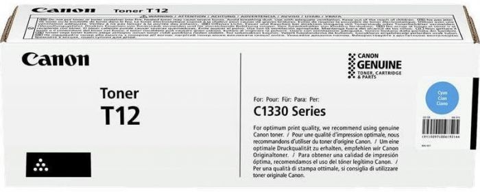 Картридж Canon T12 i-SENSYS XC1333 Series (5400 стор.) Cyan