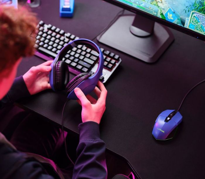 Гарнітура Trust GXT 415 Zirox, 3.5мм, синій