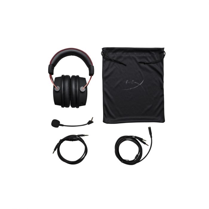 Гарнітура ігрова HyperX Cloud Alpha, mini-jack/dual 3.5мм, 1.2м/2м чорно-червоний