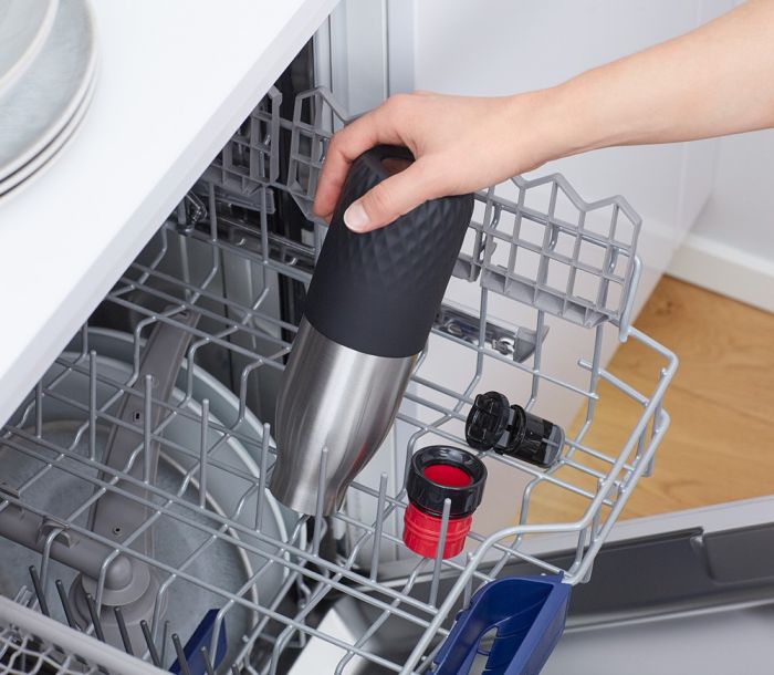 Термопляшка Tefal Bludrop soft touch, 500мл, нержавіюча сталь, графітий