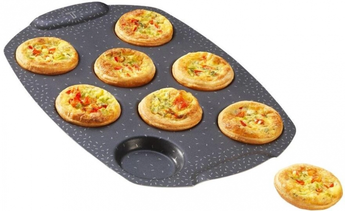 Деко Tefal PerfectBake,  8 форм, круглий, 21х29см, алюміній, коричневий