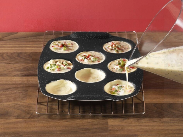 Деко Tefal PerfectBake,  8 форм, круглий, 21х29см, алюміній, коричневий