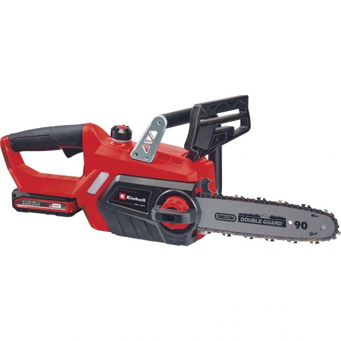 Пила ланцюгова акумуляторна Einhell GE-LC 18/25 Li Set, PXC, 18В, шина 25см, 4.3м/с, акум. 3,0Ah і зарядний пристрій, додатковий ланцюг, 3.6кг