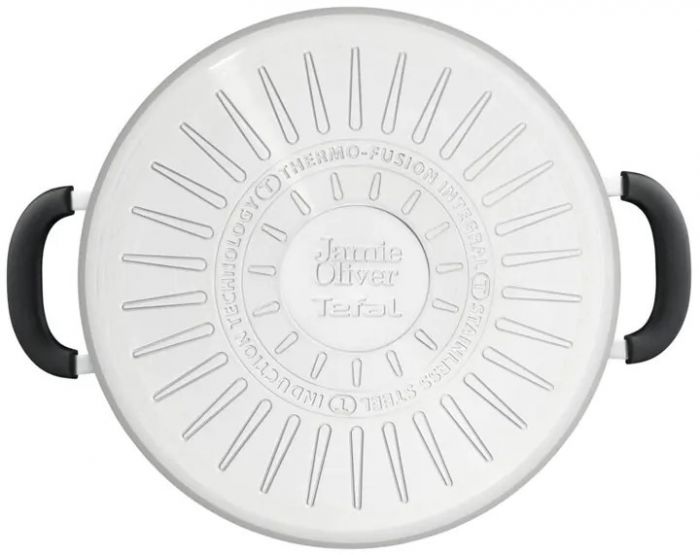Каструля Tefal Jamie Oliver Home Cook, 8.4л, з кришкою, нержавіюча сталь, силікон