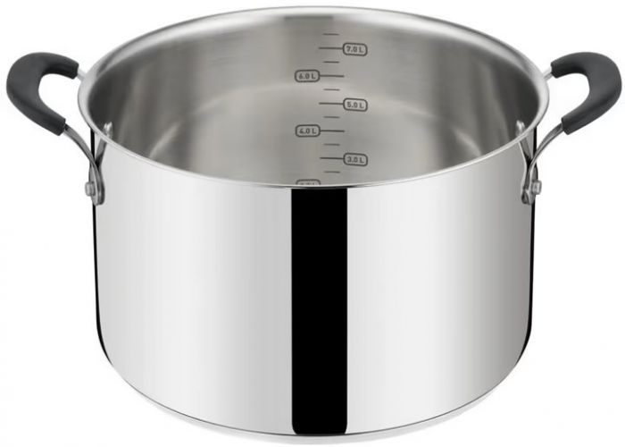 Каструля Tefal Jamie Oliver Home Cook, 8.4л, з кришкою, нержавіюча сталь, силікон