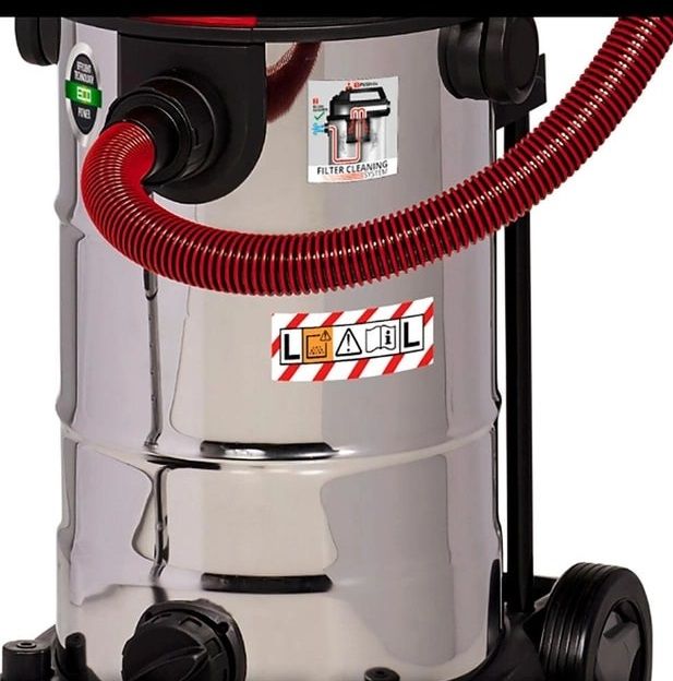 Пилосос професійний Einhell TE-VC 2340 SACL, 1500Вт, 225мБар, контейнер 40л, розетка, клас L, 10.1кг