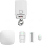 Комплект охоронної сигналізації Ajax StarterKit 2 + Розумний кульовий кран Ajax WaterStop 1/2", білий
