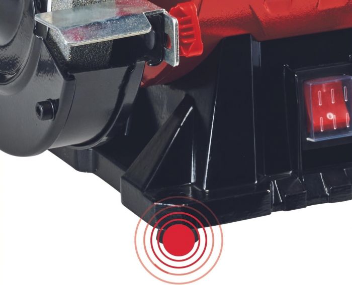 Точильно-шліфувальний верстат Einhell TC-BG 150 B, 350Вт, 2980об/хв, диск і щітка для зачищення, 7.9кг