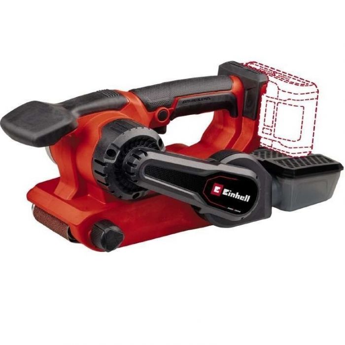 Шліфмашина стрічкова акумуляторна Einhell TP-BS 18/457LI BL - Solo, PXC, 18В, 120-250м•хв, стрічка 457х75мм, безщіткова, 2.58кг, без АКБ і ЗП