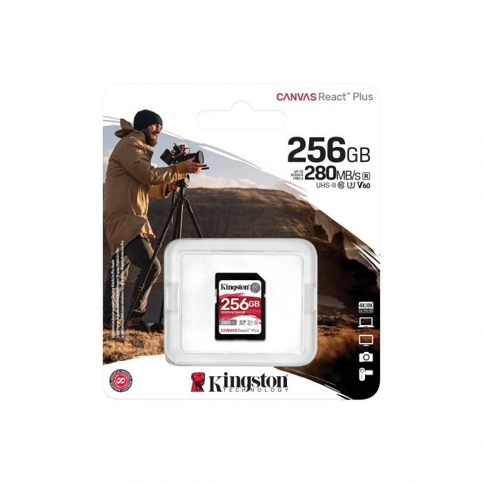 Карта пам'яті Kingston SD  256GB C10 UHS-II U3 R280/W150MB/s