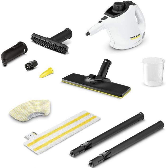 Пароочисник Karcher SC 1 EasyFix, 1200Вт, 200мл, 3Бар,білий