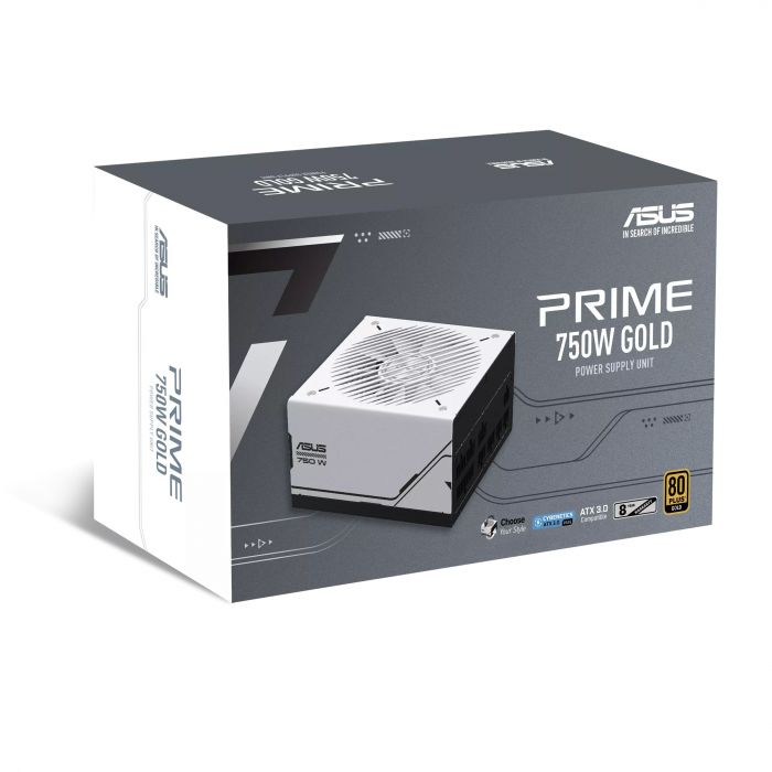 Блок живлення ASUS AP-750G (750W), >90%, 80+ Gold, 135мм, 1xMB 24pin(20+4), 2xCPU 8pin(4+4), 3xMolex, 5xSATA, 3xPCIe 8pin(6+2), Fully Modular, AP-750G, білий