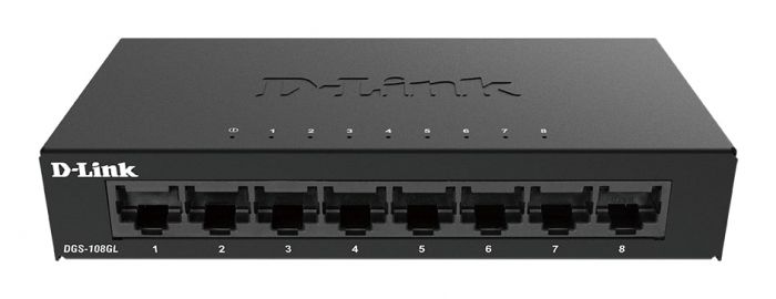 Комутатор D-Link DGS-108GL 8xGE, Некерований