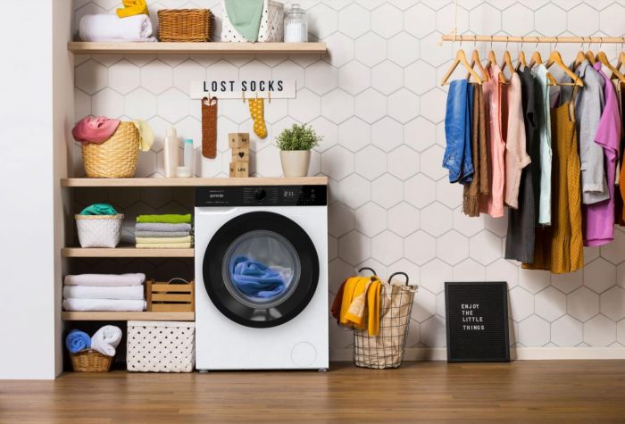 Пральна машина Gorenje фронтальна, 7кг, 1400, A+++, 47см, дисплей, пар, інвертор, білий