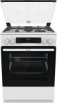 Плита Gorenje комбінована, 71л, 60x60см, приготування з паром, програматор, дисплей, чавун, з кришкою, білий