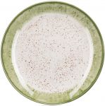 Тарілка обідня Ardesto Siena, 27см, порцеляна, біло-зелений