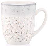 Чашка Ardesto Siena, 360мл, порцеляна, біло-сірий