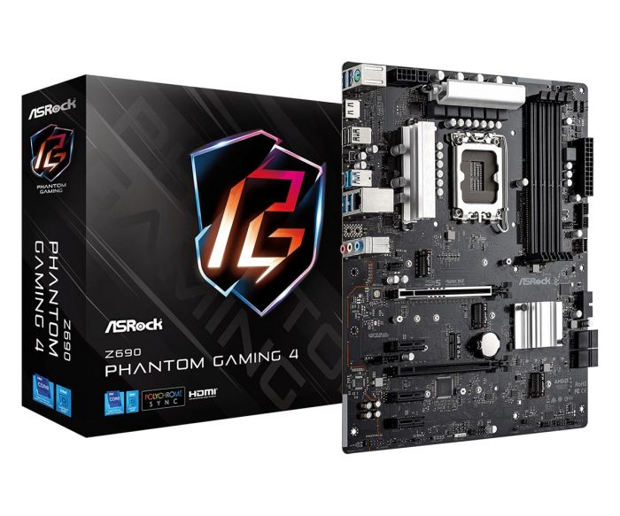 Материнська плата ASRock Z690 PHANTOM GAMING 4 s1700 Z690 4xDDR4 M.2 HDMI DP ATX