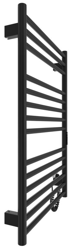 Рушникосушка Hygge Family електрична Greenwich, 770х530х80мм, таймер-регулятор, сталь, чорний матовий