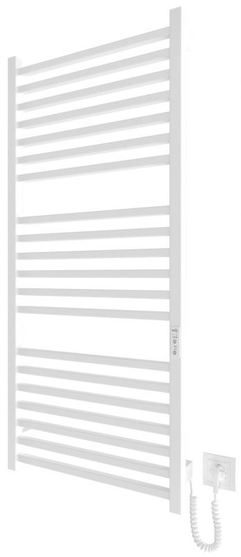 Рушникосушка Hygge Family електрична London, 1170х530х80мм, таймер-регулятор, сталь, білий матовий