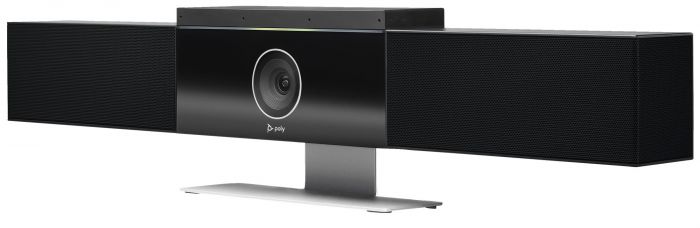 Система відеоконференцзв'язку Poly Studio USB, 4K, 6 х Uni-mic, радіус дії 4,57 м, 2 х динаміки, сертифікати Microsoft Teams, Zoom, чорний